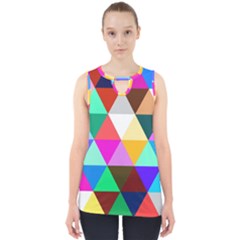 Triangles Pattern                                                    Cut Out Tank Top