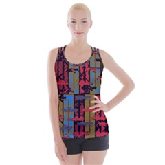 Rectangles Texture                                                   Criss Cross Back Tank Top