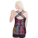 Rectangles texture                                                   Criss cross Back Tank Top View2