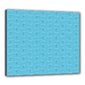 Retro Blue Pattern Canvas 24  x 20  (Stretched) View1
