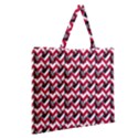 Vintage Camera Chevron Zipper Large Tote Bag View2