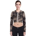 Bicycle Letter Zip Up Bomber Jacket View1