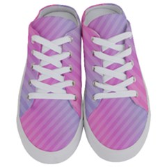 Diagonal Pink Stripe Gradient Half Slippers