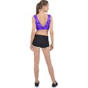 Purple Triangle Purple Background V-Back Sports Bra View2