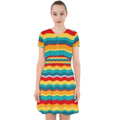 Retro Colors 60 Background Adorable In Chiffon Dress