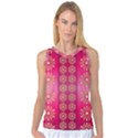 Background Pattern Pink Wallpaper Women s Basketball Tank Top View1