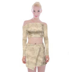 Paris 1118815 1280 Off Shoulder Top With Mini Skirt Set