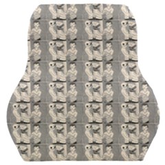 Vintage Girl With Basket Comic Car Seat Back Cushion 