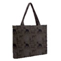 Dog Pattern Brown Medium Tote Bag View2