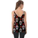 Skull Pattern Black Chiffon Cami View2