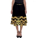 Black Vintage Background With Golden swirls By FlipStylez Designs  Perfect Length Midi Skirt View1