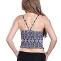 Vintage black hearts swirls By FlipStylez Designs Spaghetti Strap Bra Top View2