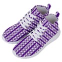 Circles Lines Purple White Modern Design Women s Lightweight High Top Sneakers View2