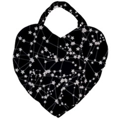 Constellations Giant Heart Shaped Tote by snowwhitegirl