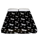 Deer Dots Brown Fitted Sheet (King Size) View1