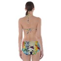 Wall Girl Dog Graphite Street Art Cut-Out One Piece Swimsuit View2