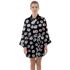 Donuts Pattern Long Sleeve Kimono Robe
