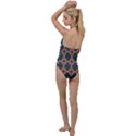 Abstract Background Go with the Flow One Piece Swimsuit View2