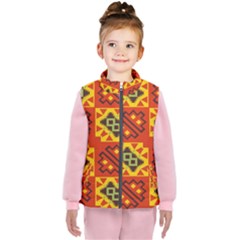 Squares And Other Shapes Pattern                                                 Kid s Puffer Vest