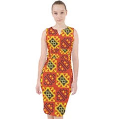 Squares And Other Shapes Pattern                                                         Midi Bodycon Dress