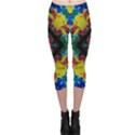 Kaleidoscope Art Pattern Ornament Capri Leggings  View1