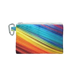 Rainbow Canvas Cosmetic Bag (small)