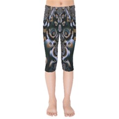 Art Fractal Artwork Design Kids  Capri Leggings 