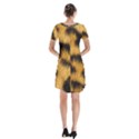 Animal print 3 Short Sleeve V-neck Flare Dress View2