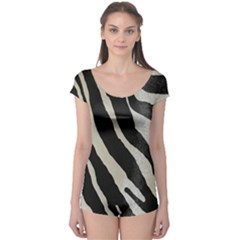 Zebra Print Boyleg Leotard 