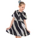 Zebra print Kids  Short Sleeve Shirt Dress View1