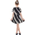 Zebra print Kids  Short Sleeve Shirt Dress View2