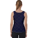 Blue Plaid  Velvet Tank Top View2