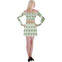 Prickle Plants Off Shoulder Top with Mini Skirt Set View2