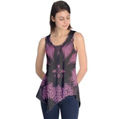 Glitch Glitch Art Grunge Distortion Sleeveless Tunic