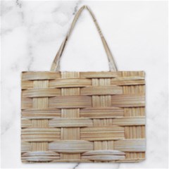 Wicker Model Texture Craft Braided Zipper Medium Tote Bag