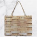 Wicker Model Texture Craft Braided Zipper Medium Tote Bag View1