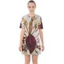 Holy Land Flowers 3 Sixties Short Sleeve Mini Dress View1