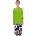 LJP Styles Quarter Sleeve Midi Bodycon Dress View1