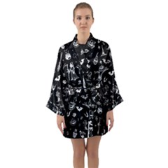 Halloween Pattern Long Sleeve Kimono Robe