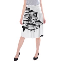 Carp Fish Midi Beach Skirt
