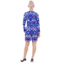 Digital Art Art Artwork Abstract Button Long Sleeve Dress View2