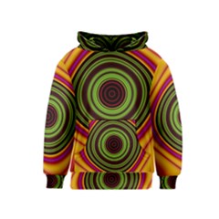 Digital Art Background Yellow Red Kids  Pullover Hoodie by Sapixe