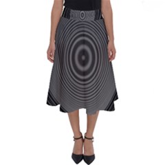 Digital Art Background Black White Perfect Length Midi Skirt