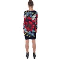 Flower Decoration Bouquet Of Flowers Asymmetric Cut-Out Shift Dress View2