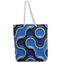 Pattern Curve Design Seamless Full Print Rope Handle Tote (Large) View2