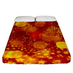Christmas Star Advent Background Fitted Sheet (queen Size)