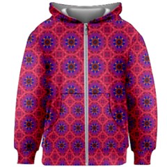 Retro Abstract Boho Unique Kids Zipper Hoodie Without Drawstring by Sapixe