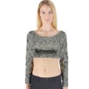 Art Letters Alphabet Abstract Text Long Sleeve Crop Top View1