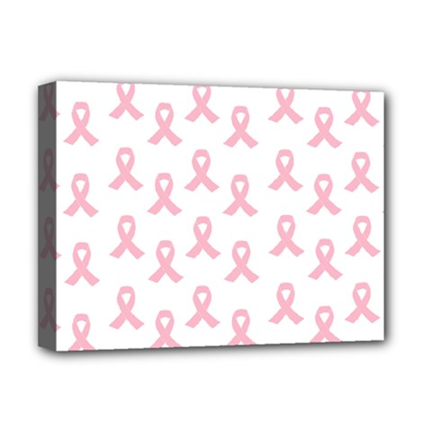 Pink Ribbon - Breast Cancer Awareness Month Deluxe Canvas 16  X 12  (stretched)  by Valentinaart