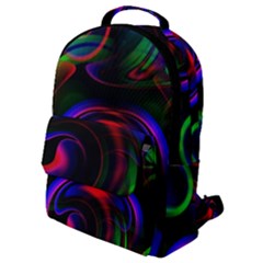Swirl Background Design Colorful Flap Pocket Backpack (small) by Sapixe